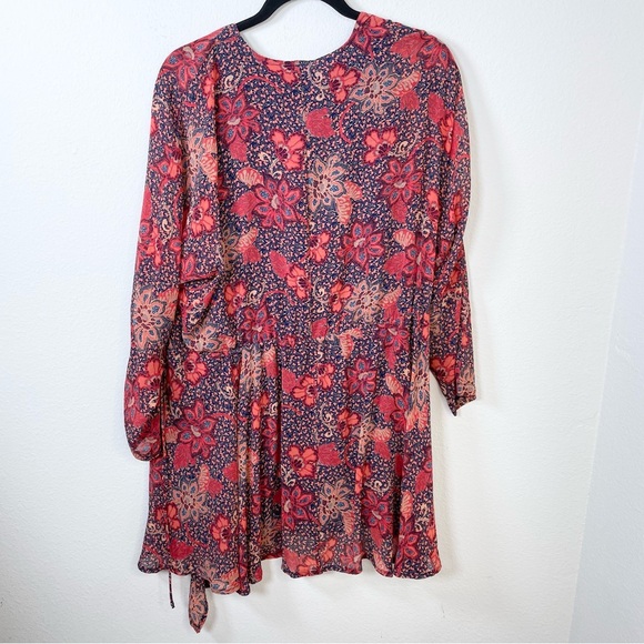Free People Teegan Floral Long Sleeve Minidress - Picture 6 of 13